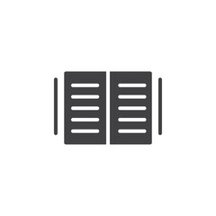 Book icon simple vector symbol