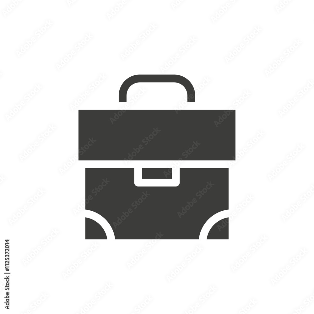 Poster briefcase icon simple vector symbol