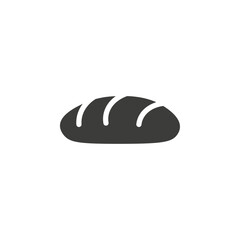 Bread icon simple vector symbol