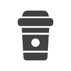 Coffee cup icon simple vector symbol