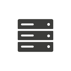 Database icon simple vector symbol