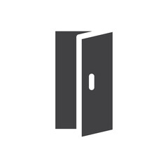 Door icon simple vector symbol