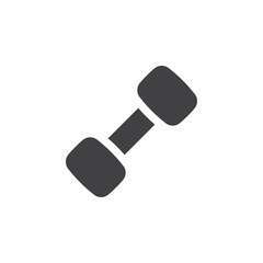 Dumbbell icon simple vector symbol