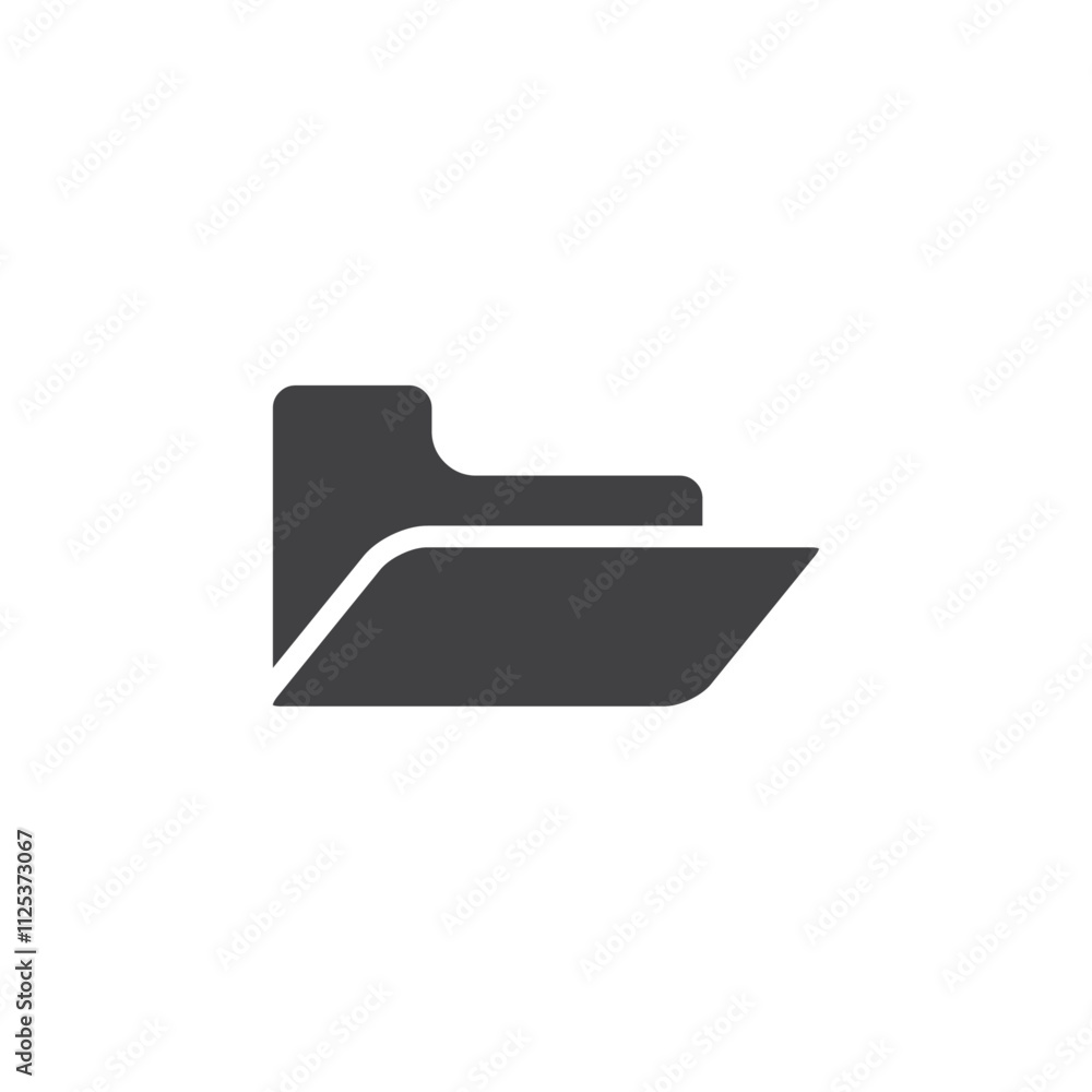 Poster folder icon simple vector symbol