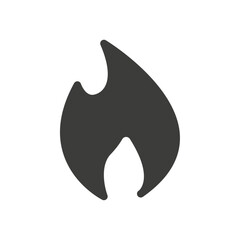 Fire icon simple vector symbol