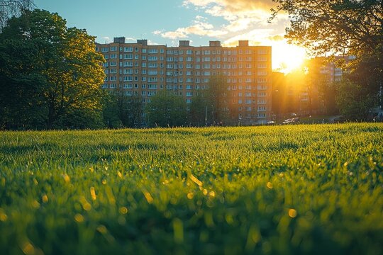 Near Hanley Park in Stoke-on-Trent, there are two high-rise residential towers.