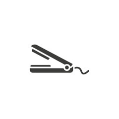 Hair straightener icon simple vector symbol