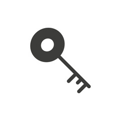 Key icon simple vector symbol