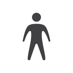 Man icon simple vector symbol