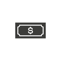 Money icon simple vector symbol