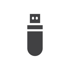 Pen drive icon simple vector symbol