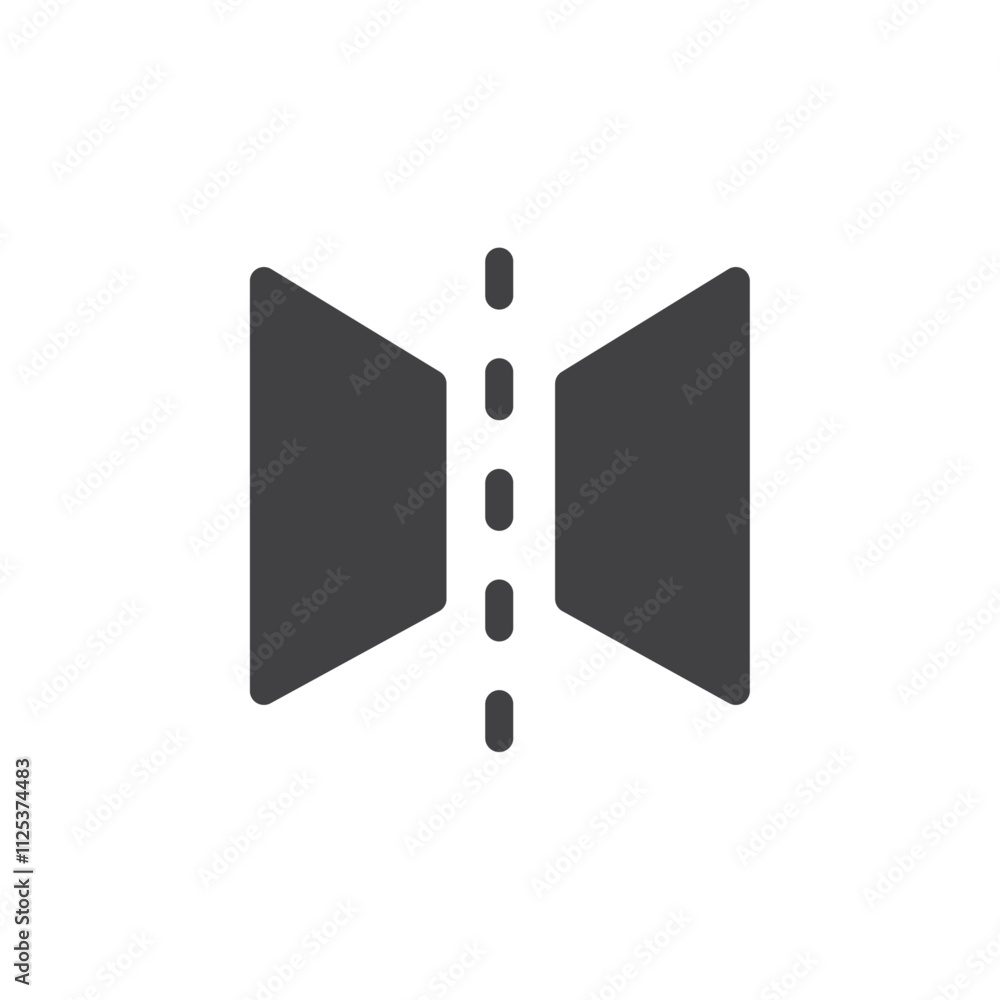 Poster reflect tool icon simple vector symbol