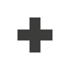 Obraz premium Plus icon simple vector symbol