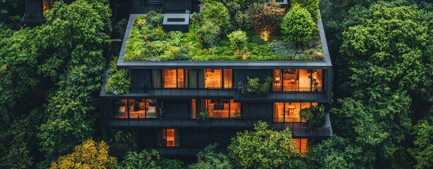 A terrain rich with trees and lush greenery, featuring a mix of green and brown hues.