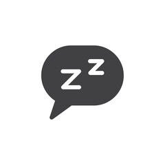 Speech bubble icon simple vector symbol