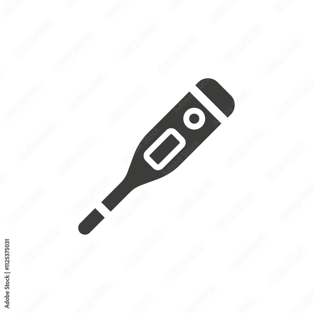 Poster thermometer icon simple vector symbol