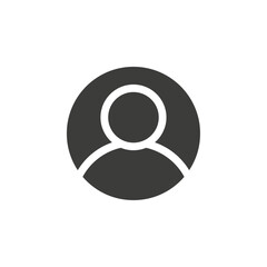 User icon simple vector symbol