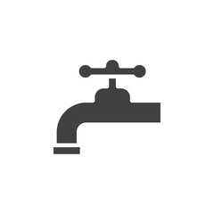 Water tap icon simple vector symbol