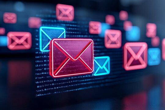 A worldwide web of mailboxes linked by lines indicating mail routes.