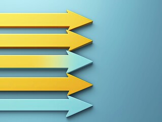 Efficient pathways illustrated through streamlined arrows, deep blue background, waste reduction concept.
