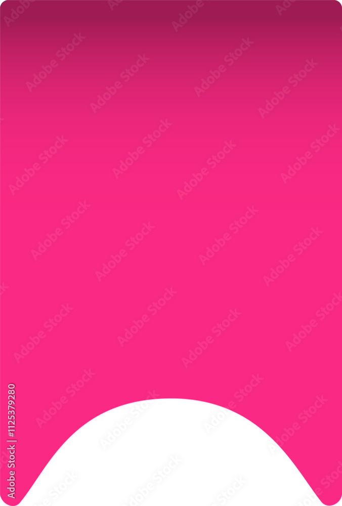 Poster smooth pink gradient background featuring a gentle curve of white space at the bottom, creating an e