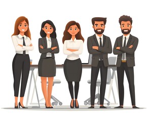 Obraz premium group of business people in the office