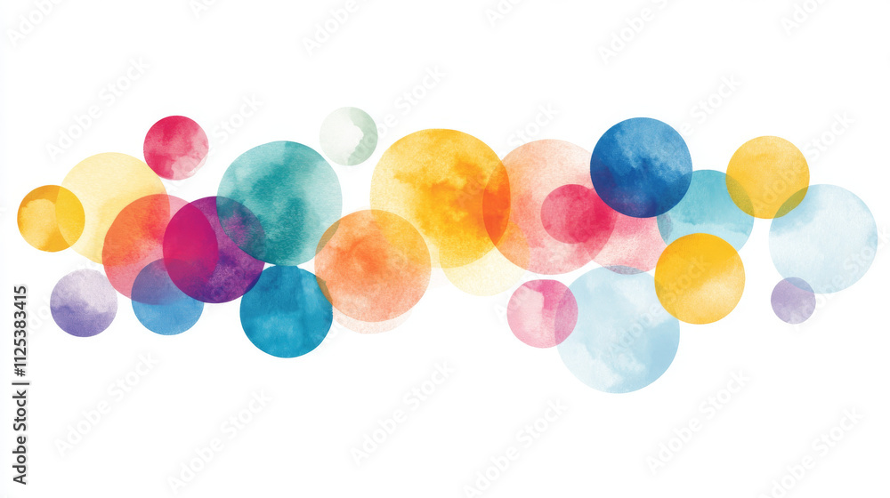 Poster abstract color gradient spots set isolated on transparent background. vector realistic illustration 