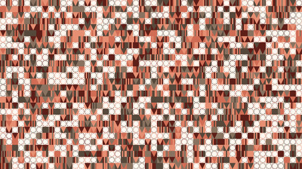 Fototapeta premium procedural art deco themed geometric pixel background