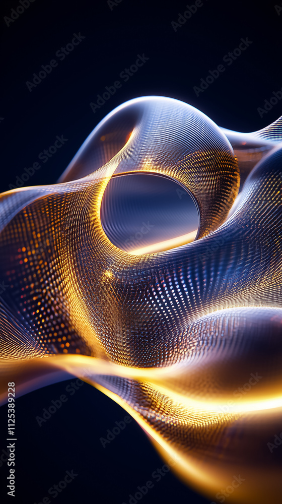 Poster dynamic exploration of parametric love curves creates an engaging visual of motion and intricate pat