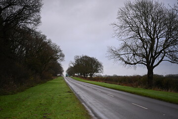 road or highway flowing into the distance
