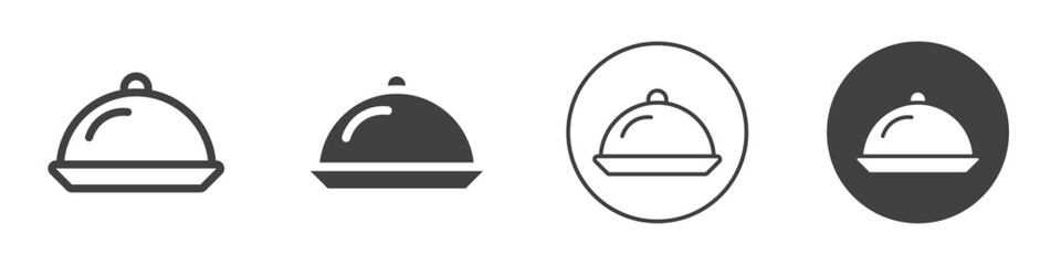 cloche icon Simple outline vector logo