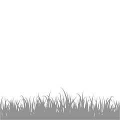 Gray Grass Shadow. Vector Illustration