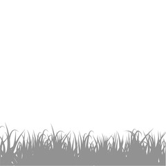 Gray Grass Shadow. Vector Illustration