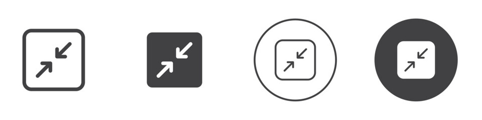 Fullscreen Icon Simple outline vector logo