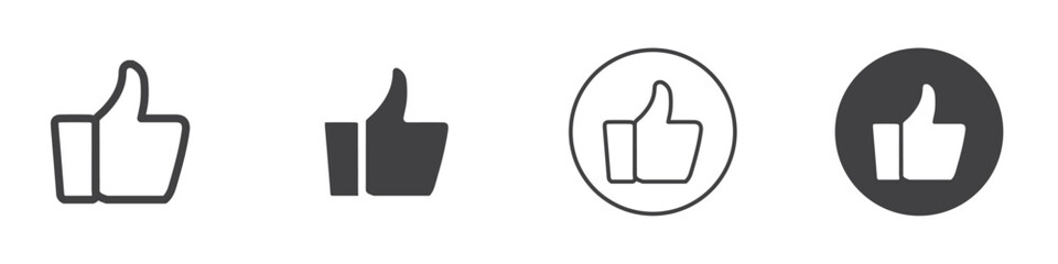 like icon Simple outline vector logo