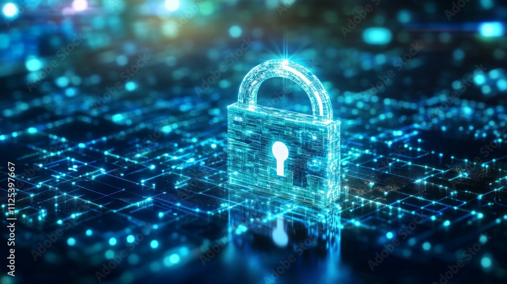 Poster explore the intersection of art and technology through this captivating cybersecurity image.