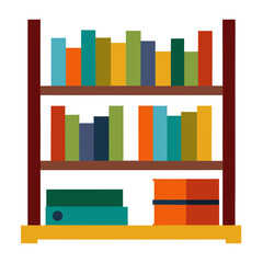 shelf with books