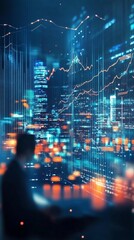 Obraz premium The integration of holographic data displays for enhanced trading experiences.