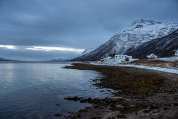 Coast of the Norwegian sea, Kongsvika, Norway