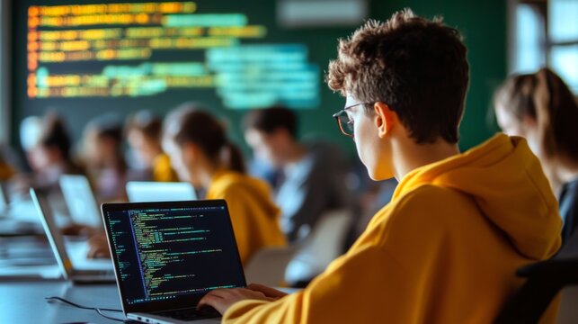 Intensive coding bootcamp fosters innovation in tech education. 