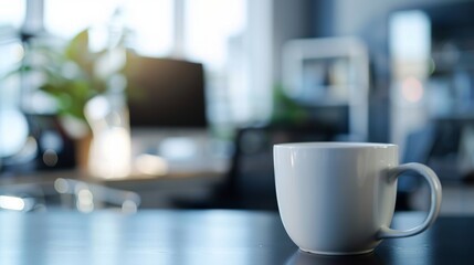 cup of tea to the desk in the office