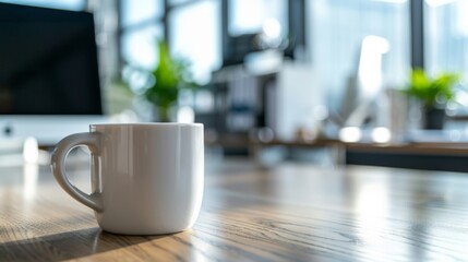 cup of tea to the desk in the office
