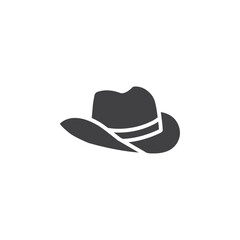 cowboy hat icon Vector logo outline