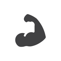 Muscle icon Vector logo outline