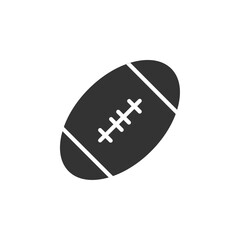 Rugby ball icon Vector logo outline