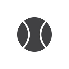 Tennis ball icon Vector logo outline