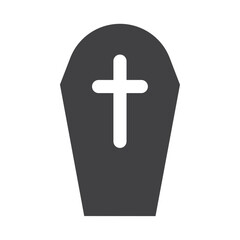 Obraz premium Tombstone icon Vector logo outline
