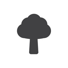 Tree icon Vector logo outline