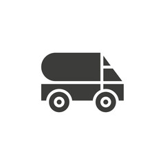 Water truck icon Vector logo outline