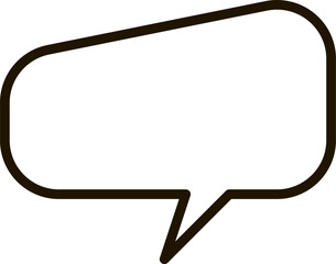Fototapeta premium Empty speech bubble with a blank space inside, inviting viewers to imagine conversations, discussions, and the expression of thoughts and ideas